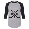 Unisex Three-Quarter Raglan Sleeve Baseball Jersey T-Shirt Thumbnail