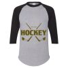 Unisex Three-Quarter Raglan Sleeve Baseball Jersey T-Shirt Thumbnail
