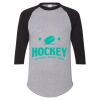 Unisex Three-Quarter Raglan Sleeve Baseball Jersey T-Shirt Thumbnail