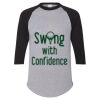 Unisex Three-Quarter Raglan Sleeve Baseball Jersey T-Shirt Thumbnail