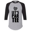 Unisex Three-Quarter Raglan Sleeve Baseball Jersey T-Shirt Thumbnail