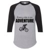 Unisex Three-Quarter Raglan Sleeve Baseball Jersey T-Shirt Thumbnail