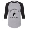 Unisex Three-Quarter Raglan Sleeve Baseball Jersey T-Shirt Thumbnail