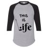Unisex Three-Quarter Raglan Sleeve Baseball Jersey T-Shirt Thumbnail