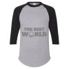 Unisex Three-Quarter Raglan Sleeve Baseball Jersey T-Shirt Thumbnail