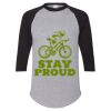 Unisex Three-Quarter Raglan Sleeve Baseball Jersey T-Shirt Thumbnail