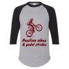 Unisex Three-Quarter Raglan Sleeve Baseball Jersey T-Shirt Thumbnail