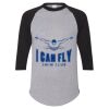 Unisex Three-Quarter Raglan Sleeve Baseball Jersey T-Shirt Thumbnail