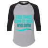Unisex Three-Quarter Raglan Sleeve Baseball Jersey T-Shirt Thumbnail