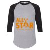 Unisex Three-Quarter Raglan Sleeve Baseball Jersey T-Shirt Thumbnail