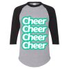 Unisex Three-Quarter Raglan Sleeve Baseball Jersey T-Shirt Thumbnail