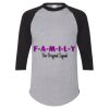 Unisex Three-Quarter Raglan Sleeve Baseball Jersey T-Shirt Thumbnail