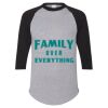 Unisex Three-Quarter Raglan Sleeve Baseball Jersey T-Shirt Thumbnail