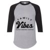 Unisex Three-Quarter Raglan Sleeve Baseball Jersey T-Shirt Thumbnail