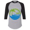 Unisex Three-Quarter Raglan Sleeve Baseball Jersey T-Shirt Thumbnail