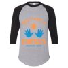 Unisex Three-Quarter Raglan Sleeve Baseball Jersey T-Shirt Thumbnail