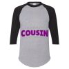 Unisex Three-Quarter Raglan Sleeve Baseball Jersey T-Shirt Thumbnail