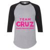 Unisex Three-Quarter Raglan Sleeve Baseball Jersey T-Shirt Thumbnail