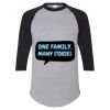 Unisex Three-Quarter Raglan Sleeve Baseball Jersey T-Shirt Thumbnail