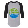 Unisex Three-Quarter Raglan Sleeve Baseball Jersey T-Shirt Thumbnail