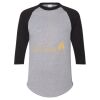 Unisex Three-Quarter Raglan Sleeve Baseball Jersey T-Shirt Thumbnail
