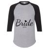 Unisex Three-Quarter Raglan Sleeve Baseball Jersey T-Shirt Thumbnail