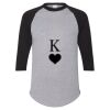 Unisex Three-Quarter Raglan Sleeve Baseball Jersey T-Shirt Thumbnail