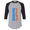 Unisex Three-Quarter Raglan Sleeve Baseball Jersey T-Shirt Thumbnail