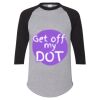 Unisex Three-Quarter Raglan Sleeve Baseball Jersey T-Shirt Thumbnail