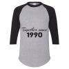 Unisex Three-Quarter Raglan Sleeve Baseball Jersey T-Shirt Thumbnail
