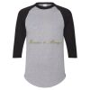 Unisex Three-Quarter Raglan Sleeve Baseball Jersey T-Shirt Thumbnail