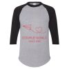 Unisex Three-Quarter Raglan Sleeve Baseball Jersey T-Shirt Thumbnail