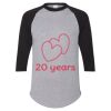 Unisex Three-Quarter Raglan Sleeve Baseball Jersey T-Shirt Thumbnail