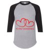 Unisex Three-Quarter Raglan Sleeve Baseball Jersey T-Shirt Thumbnail