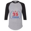 Unisex Three-Quarter Raglan Sleeve Baseball Jersey T-Shirt Thumbnail