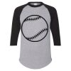 Unisex Three-Quarter Raglan Sleeve Baseball Jersey T-Shirt Thumbnail