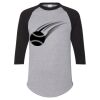 Unisex Three-Quarter Raglan Sleeve Baseball Jersey T-Shirt Thumbnail