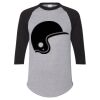 Unisex Three-Quarter Raglan Sleeve Baseball Jersey T-Shirt Thumbnail