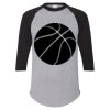 Unisex Three-Quarter Raglan Sleeve Baseball Jersey T-Shirt Thumbnail