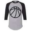 Unisex Three-Quarter Raglan Sleeve Baseball Jersey T-Shirt Thumbnail