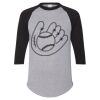 Unisex Three-Quarter Raglan Sleeve Baseball Jersey T-Shirt Thumbnail