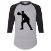 Unisex Three-Quarter Raglan Sleeve Baseball Jersey T-Shirt Thumbnail