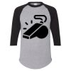 Unisex Three-Quarter Raglan Sleeve Baseball Jersey T-Shirt Thumbnail