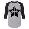 Unisex Three-Quarter Raglan Sleeve Baseball Jersey T-Shirt Thumbnail