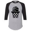 Unisex Three-Quarter Raglan Sleeve Baseball Jersey T-Shirt Thumbnail