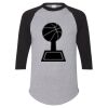 Unisex Three-Quarter Raglan Sleeve Baseball Jersey T-Shirt Thumbnail