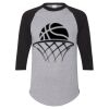Unisex Three-Quarter Raglan Sleeve Baseball Jersey T-Shirt Thumbnail