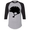 Unisex Three-Quarter Raglan Sleeve Baseball Jersey T-Shirt Thumbnail
