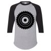 Unisex Three-Quarter Raglan Sleeve Baseball Jersey T-Shirt Thumbnail