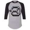 Unisex Three-Quarter Raglan Sleeve Baseball Jersey T-Shirt Thumbnail